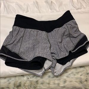 Lululemon short with spandex underneath size 8